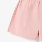Toddler/Kid Girl 100% Cotton Solid Color Elasticized Shorts  image 4