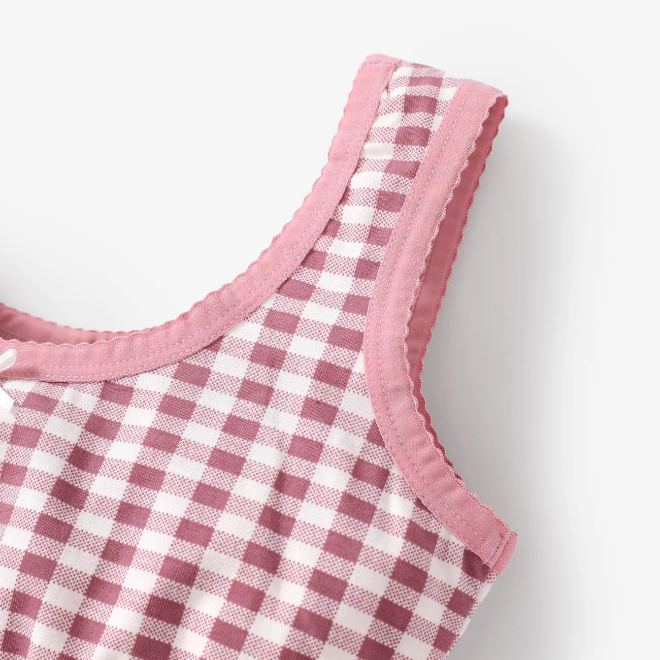Sweet Girl Underwear Set 1pc Fabric Stitching Regular Cotton Spandex Color block big image 1