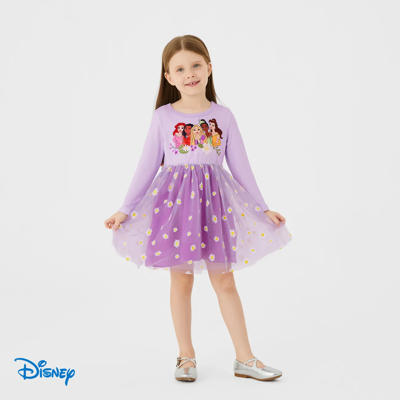 Disney Princess Niño pequeño Chica A capas Infantil Vestidos Púrpura big image 1
