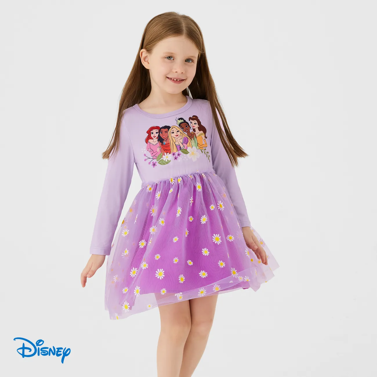 Disney Princess Niño pequeño Chica A capas Infantil Vestidos Púrpura big image 1