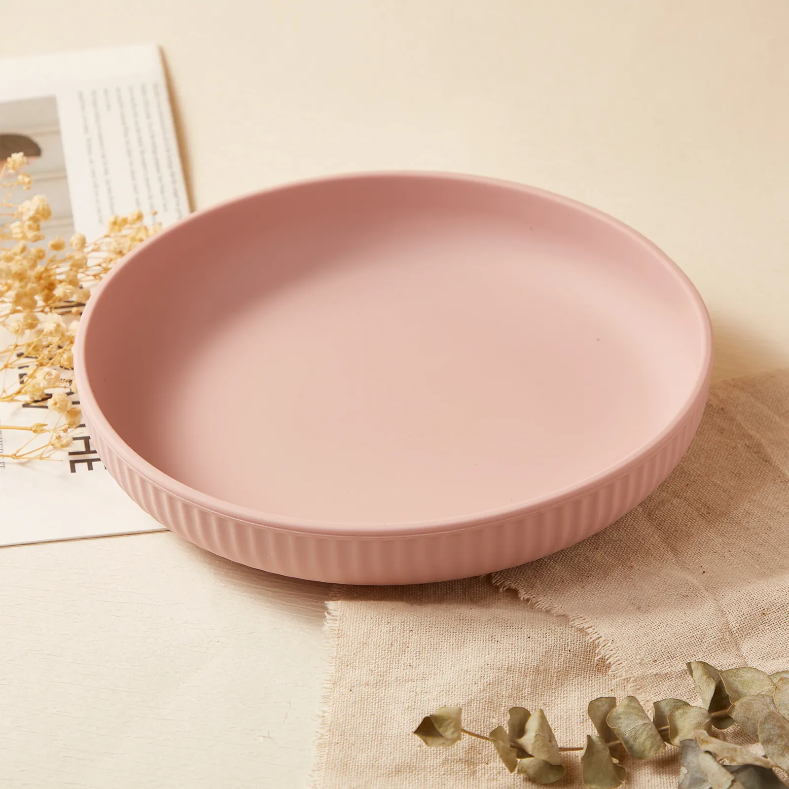 Non-BPA Silicone Striped Kids Plate for Mealtime  image 2