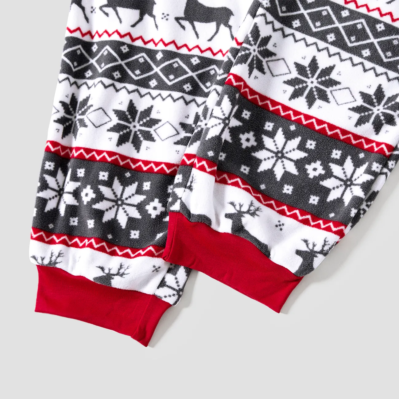 Natal Look de família Manga comprida Conjuntos de roupa para a família Pijamas (Flame Resistant) Cinzento big image 1