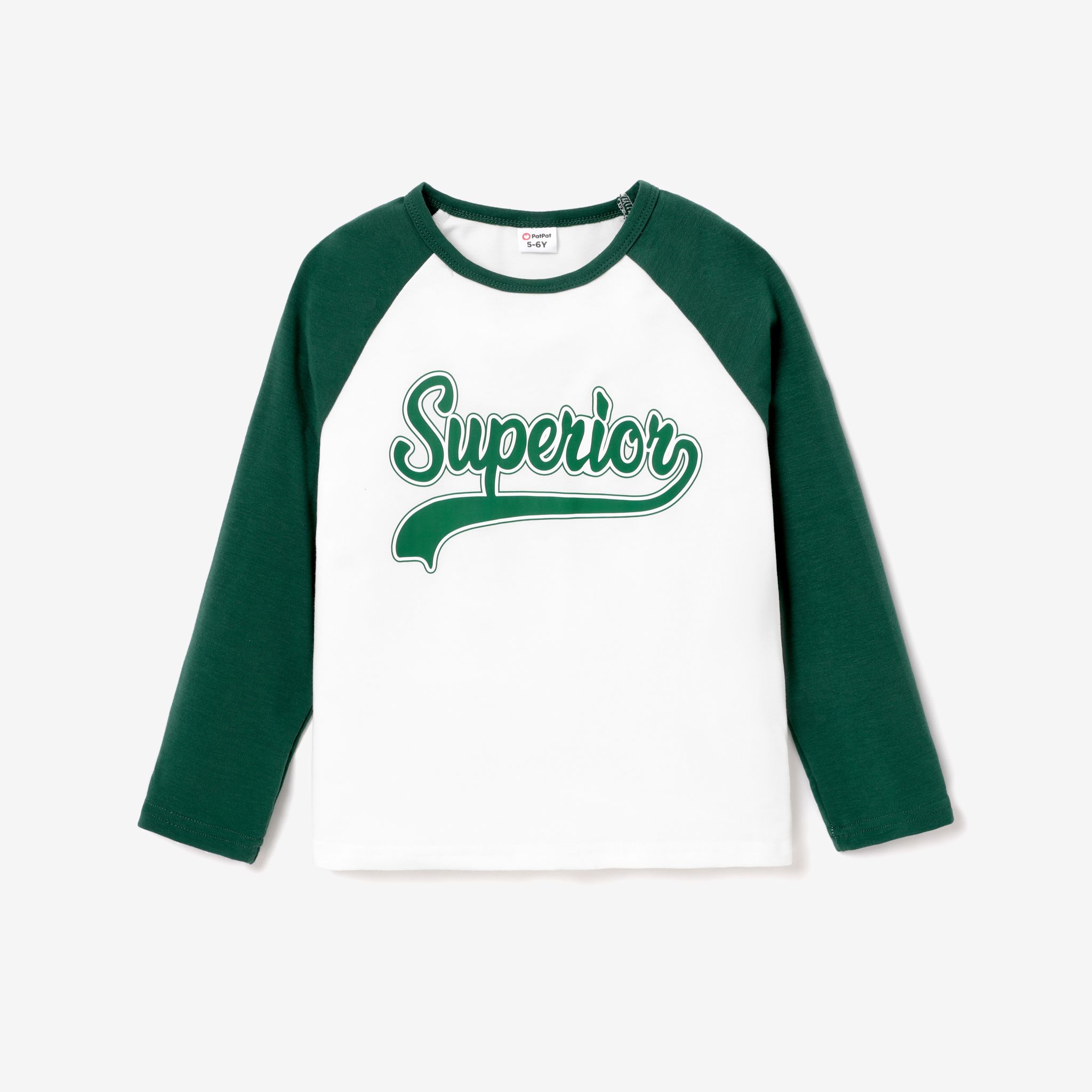 Kid Boy Letters Print Long-sleeve Tee