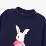 Kid Girl Elegant Rabbit Animal Pattern Collar Dress   image 3