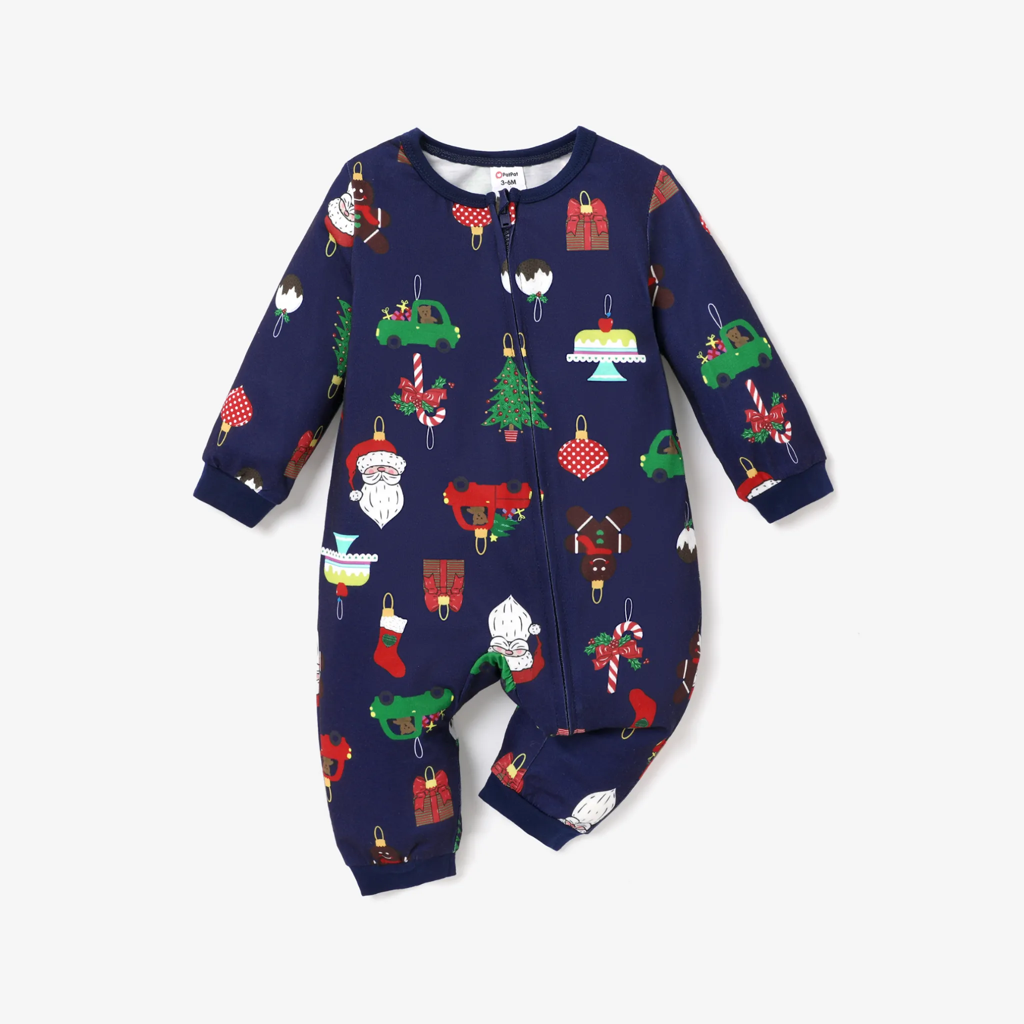 Baby/Toddler Girl/Boy Christmas Pattern Pajama  Baby Royalblue big image 1