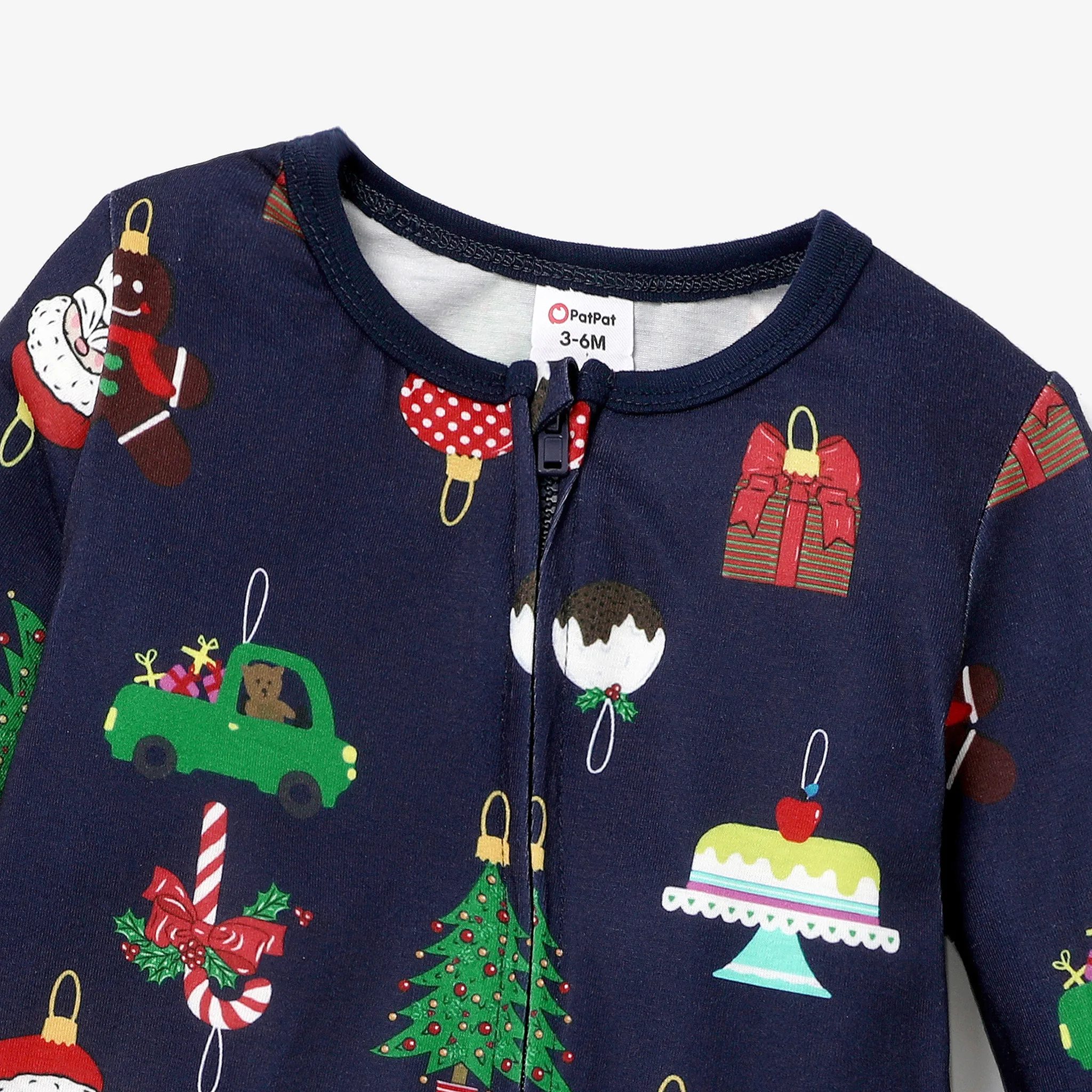 Baby/Toddler Girl/Boy Christmas Pattern Pajama  Baby Royalblue image 3