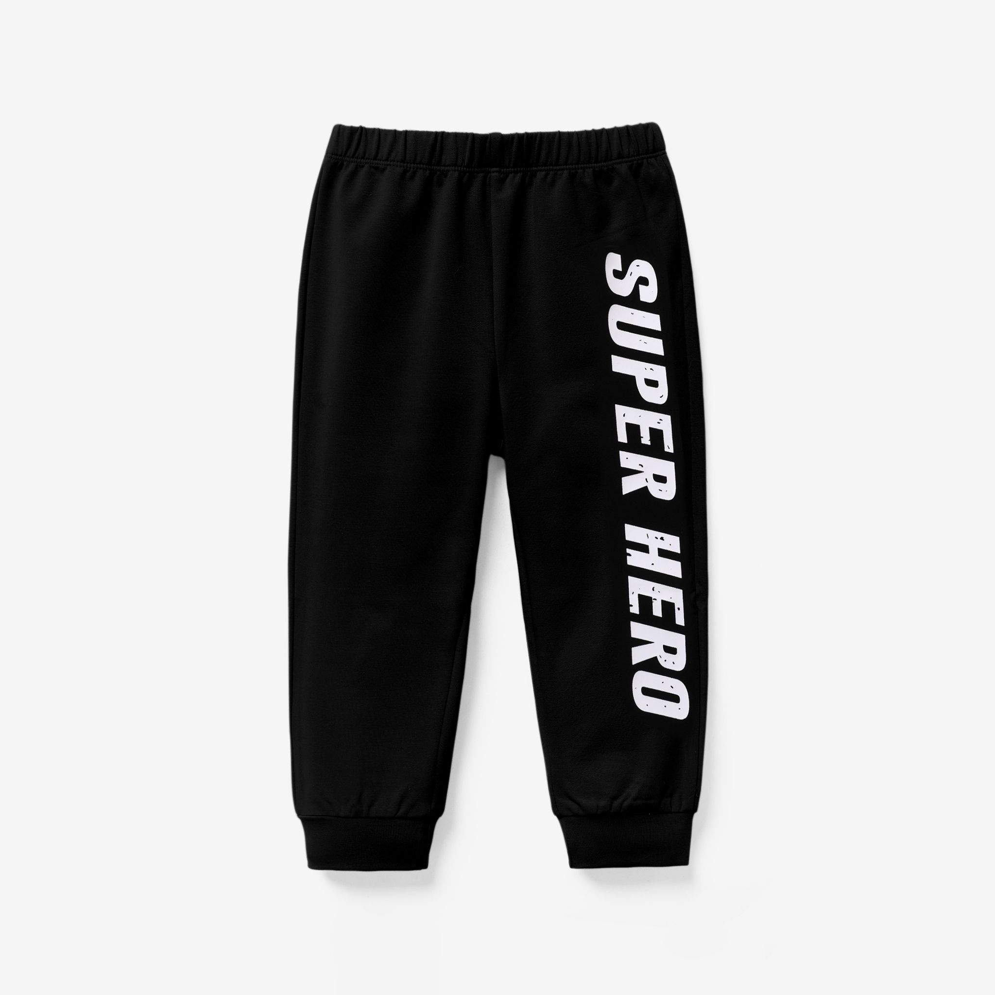 

Toddler Boy Letter Print Elasticized Cotton Pants