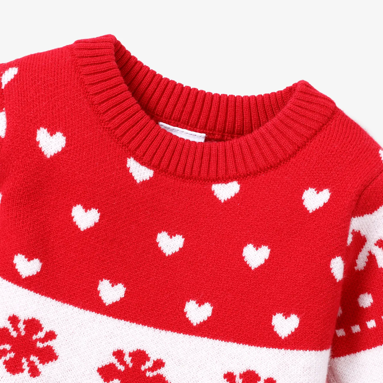 Christmas Baby Girl Sweet Sweater Dress Red big image 1