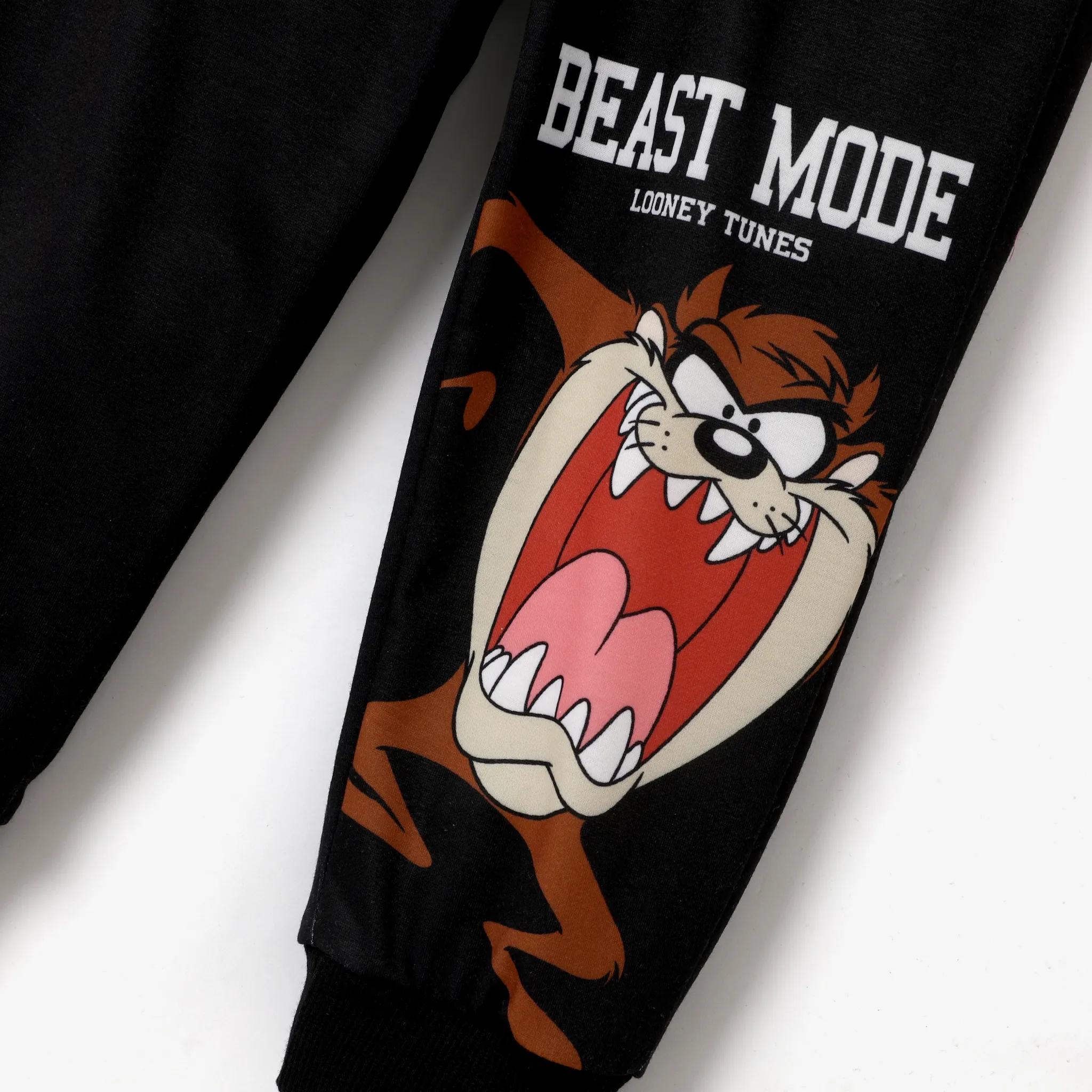 Looney Tunes Toddler Boy  Character Pattern Letter Slogan Hooded Top and Pants Sets  image 3