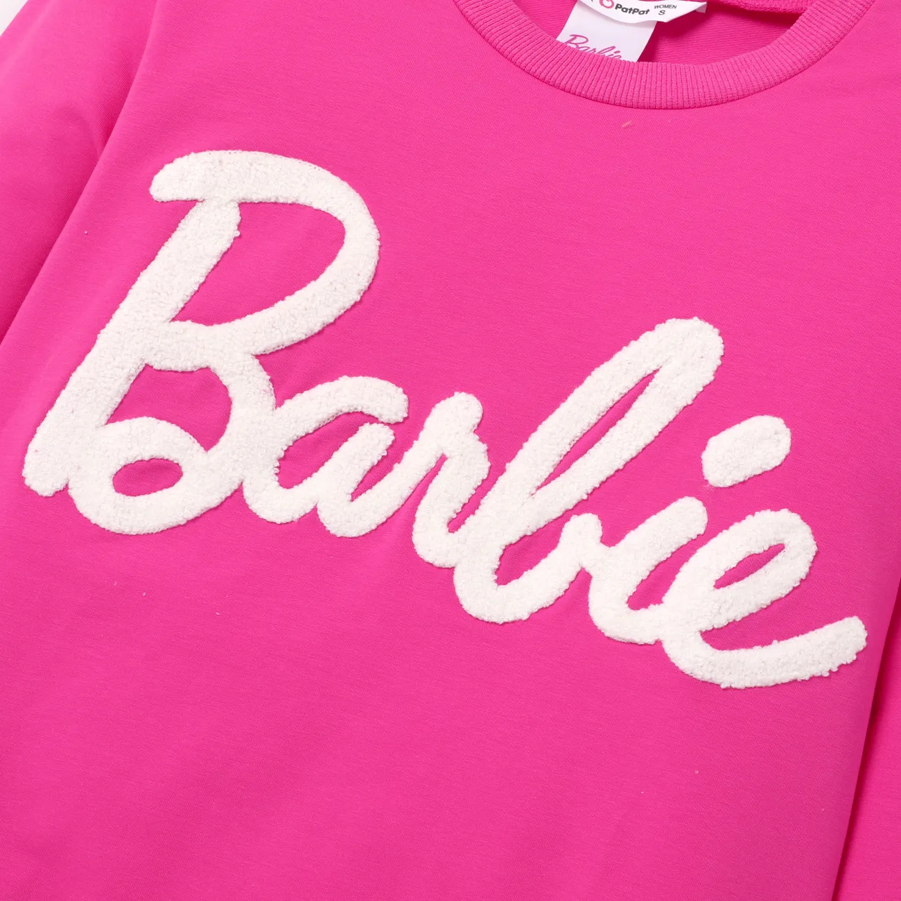 Langarm-Baumwoll-T-Shirt mit Buchstabenstickerei für Kleinkinder/Kindermädchen roseo big image 1
