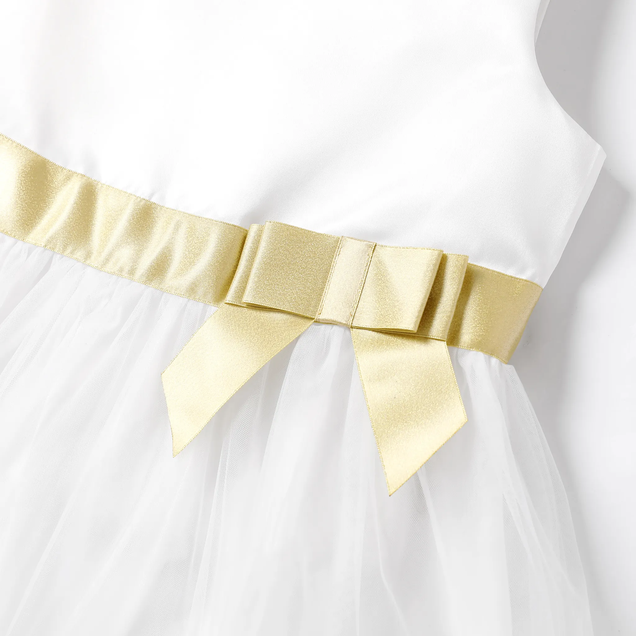 Kid Girl Elegant Multi-layered Princess Dress Gold image 4