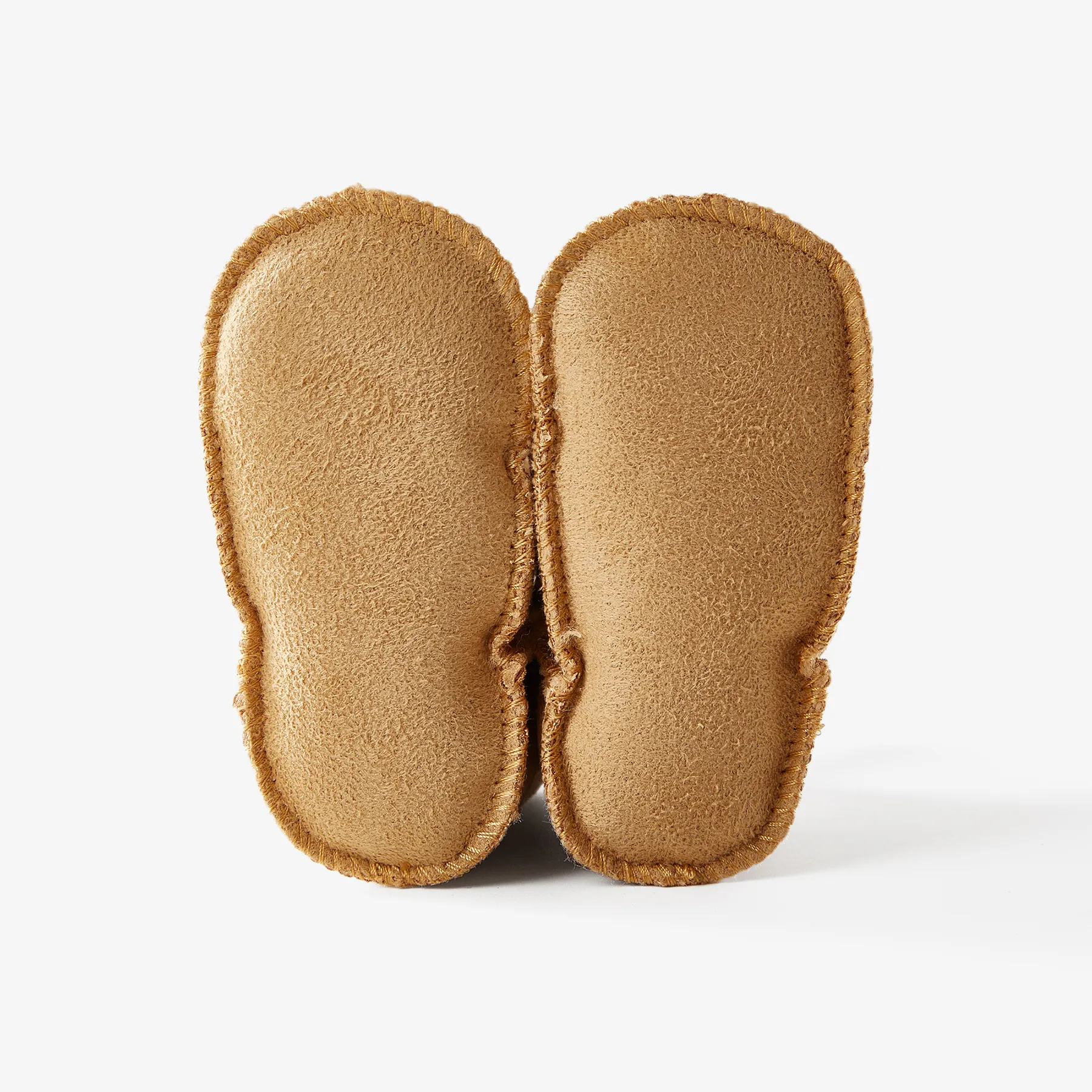 Toddler Simple Plain Fleece Lined Thermal Prewalker Shoes Ginger image 5