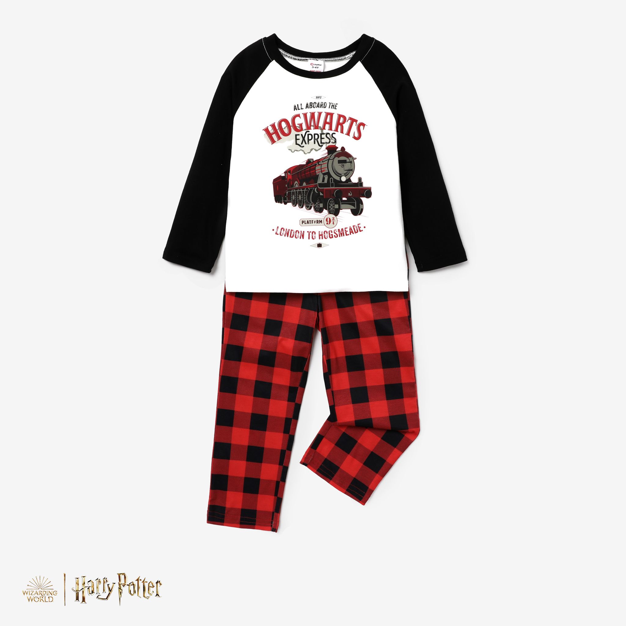 

Harry Potter Christmas Family Matching Letter& Character Print Long-sleeve Pajamas Sets (Flame Resistant)