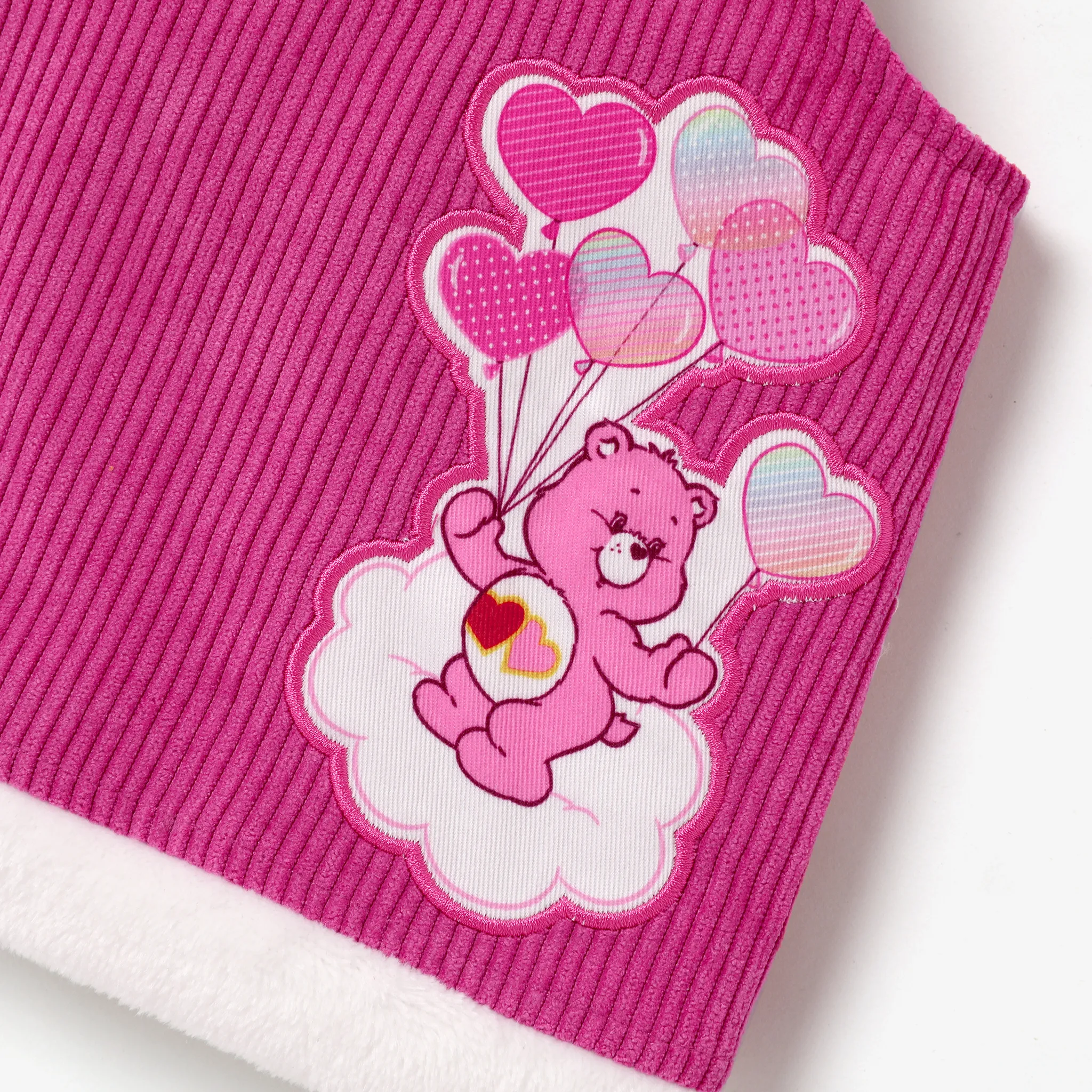 Care Bears Baby/Toddler Girl Sweet Heart-patterned Tops and Corduroy Suspender Skirts Roseo image 4