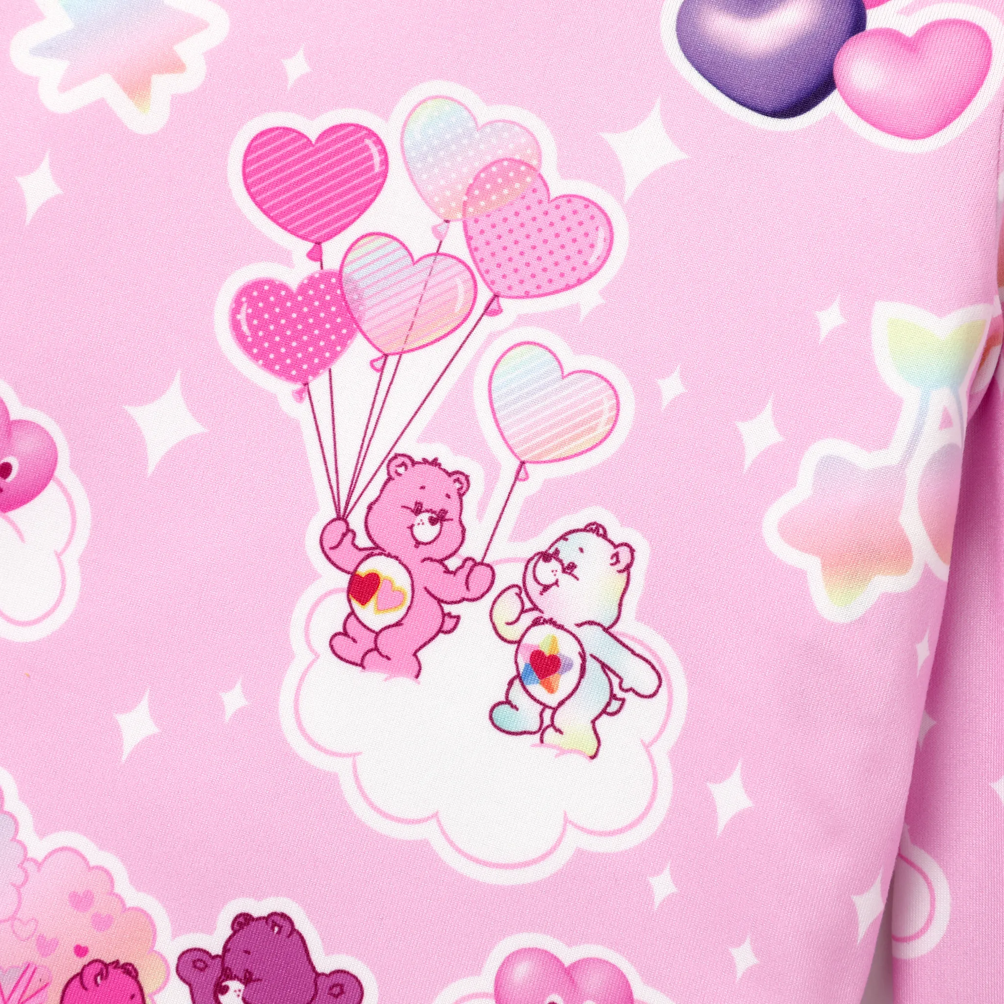 Care Bears Baby/Toddler Girl Sweet Heart-patterned Tops and Corduroy Suspender Skirts Roseo image 3