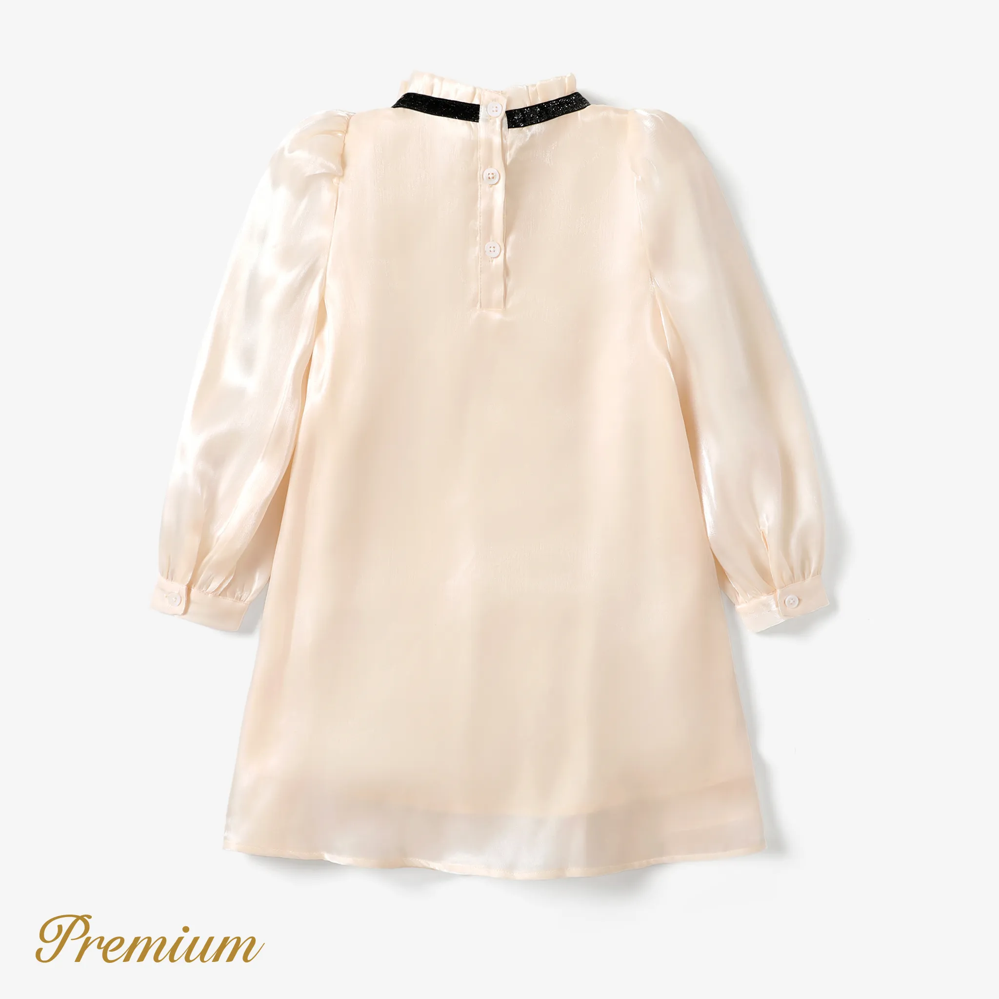 Toddler/Kid Girl Elegant Loose Smooth Long Sleeve Dress  image 2
