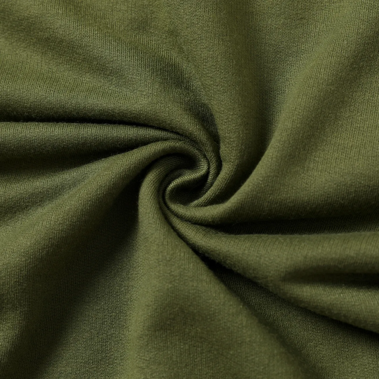 2pcs Kid Boy Casual Letter Pattern Fabric Stitching Set Army green big image 1