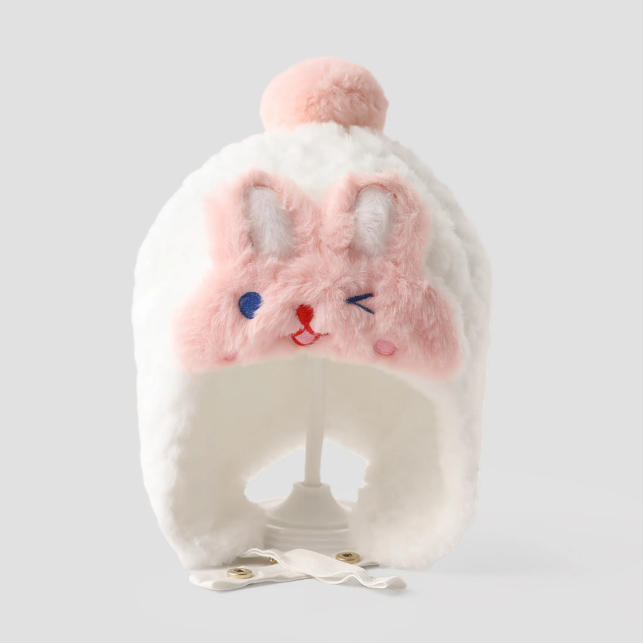 Toddler Sweet and lovely ear -protective plush rabbit hat