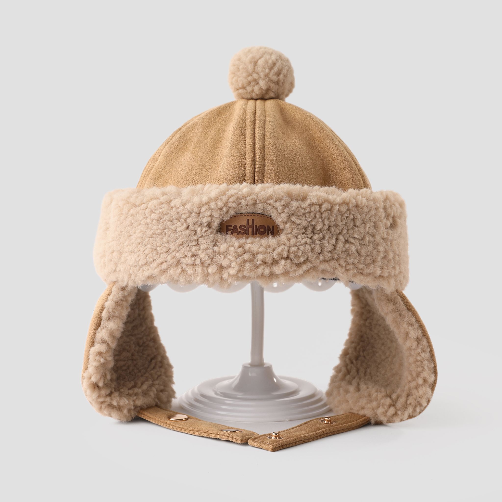 Dinokids Baby Mädchen Set - Rote Strickmütze & Schal Mit Schädel-Muster