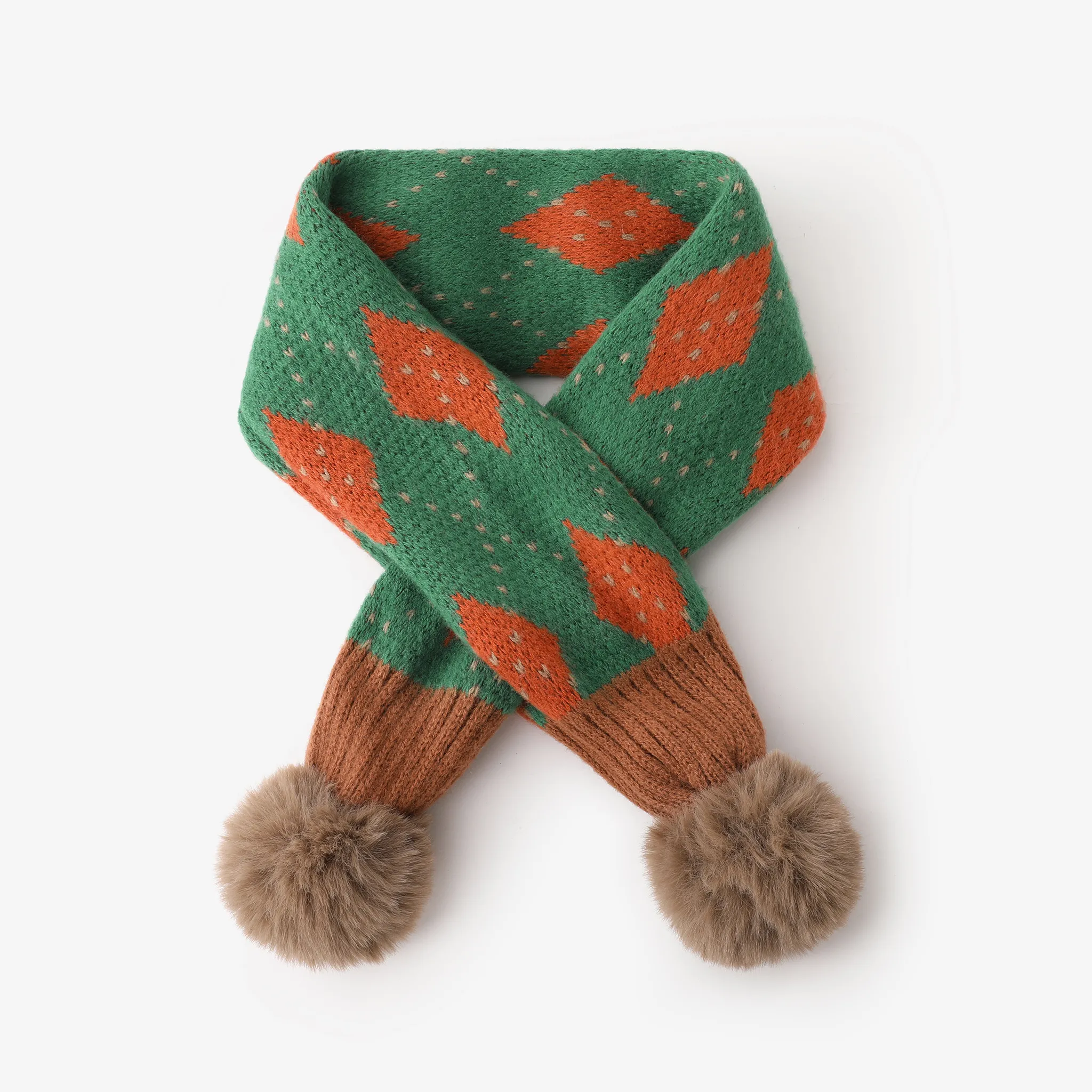 

Toddler/kids simple color matching warm scarf
