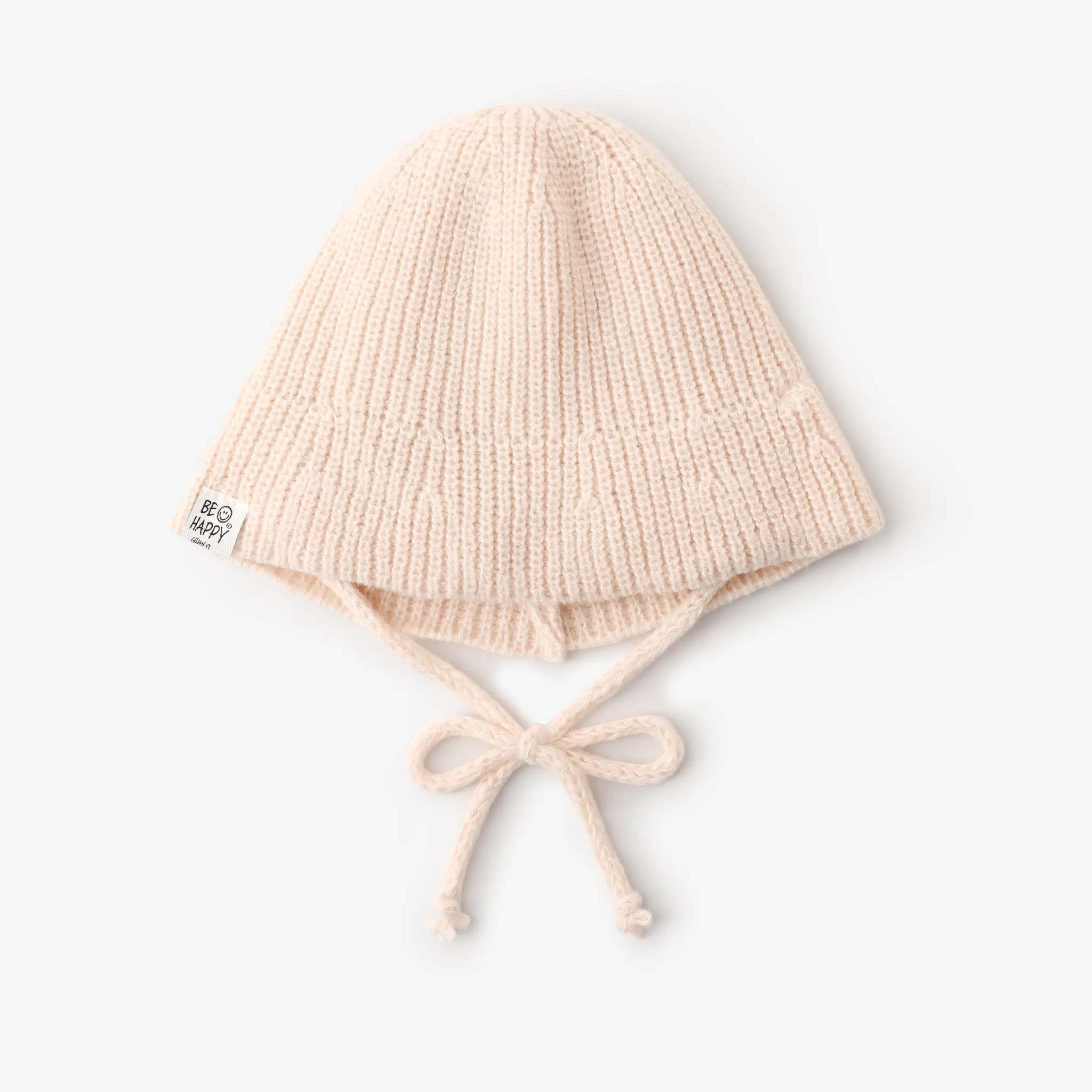 Toddler/kids Stylish and simple knitted  bucket hat Beige