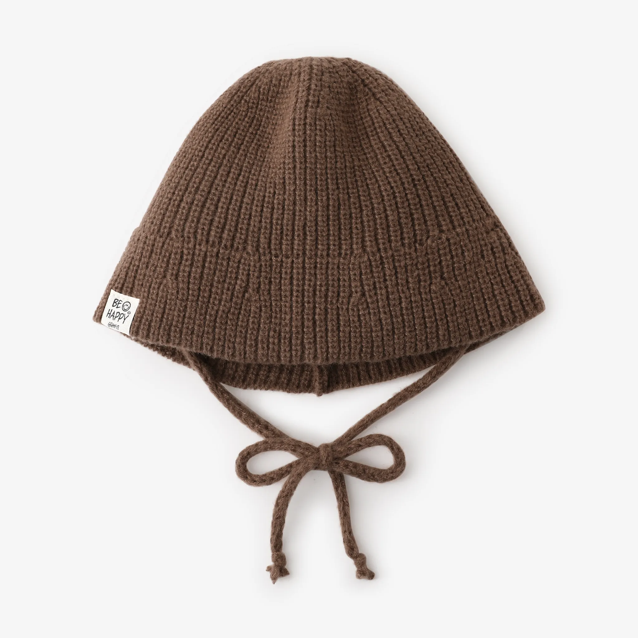 Toddler/kids Stylish and simple knitted  bucket hat Coffee