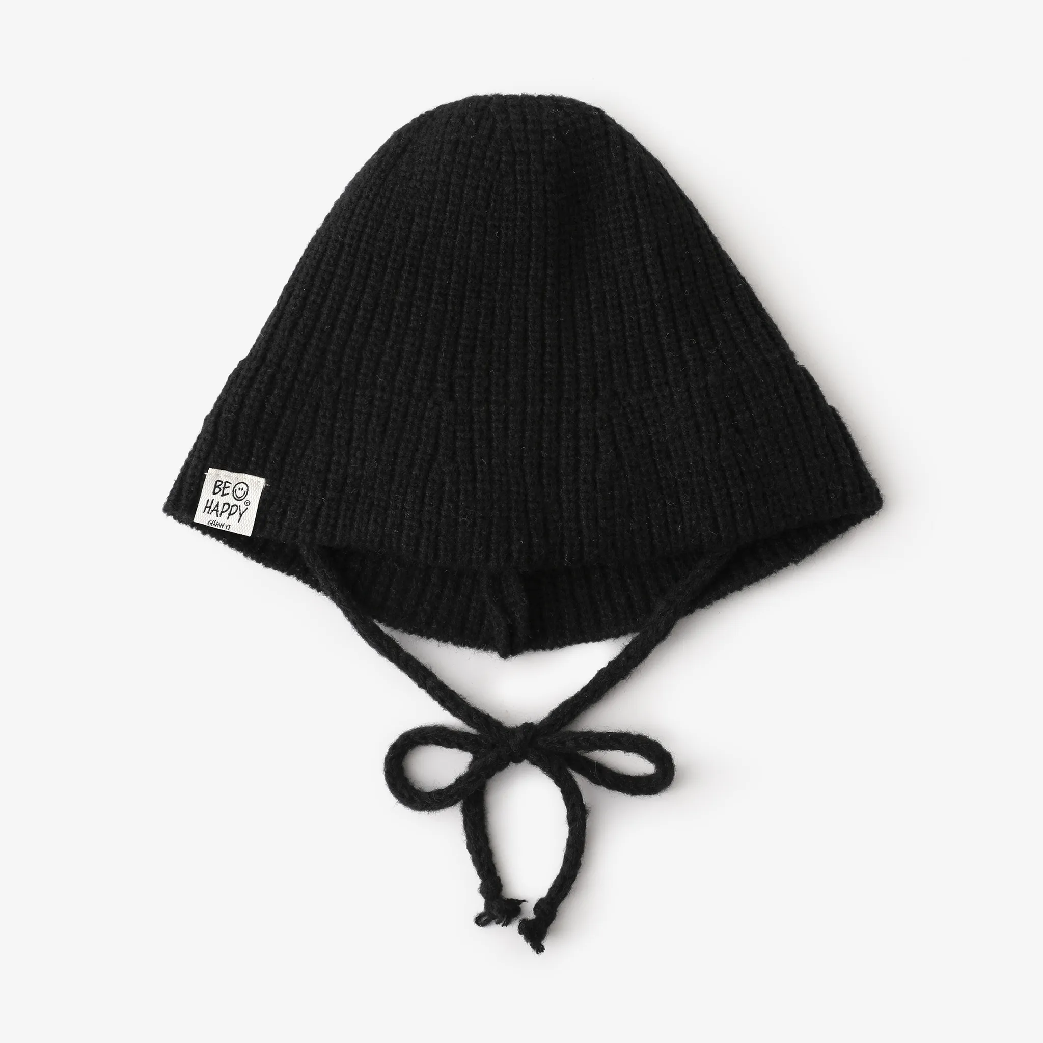 Toddler/kids Stylish and simple knitted  bucket hat Black big image 1