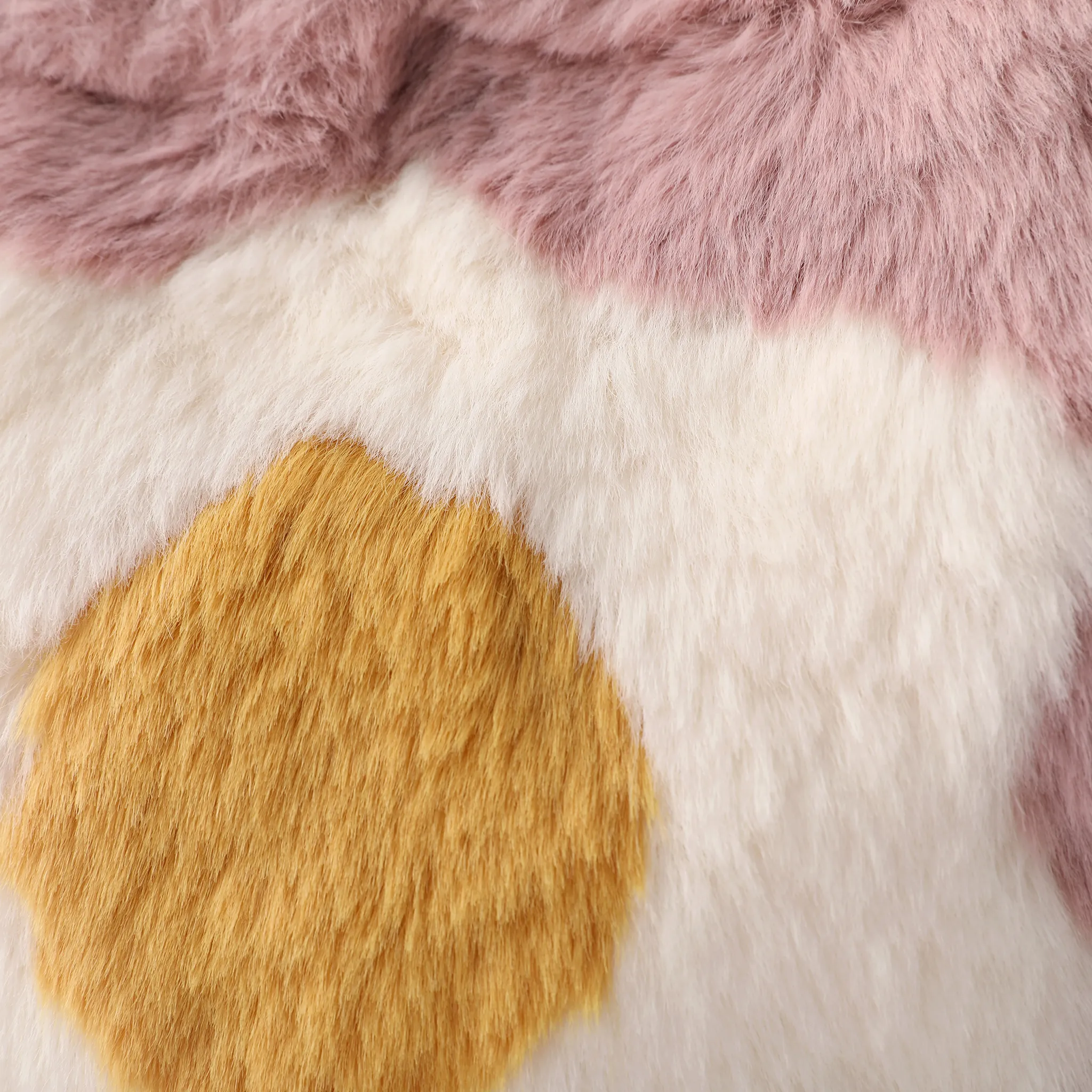 Toddler/kids/adult  Fashionable Plush Handbag with Egg Flower Pattern Mauve Pink image 5