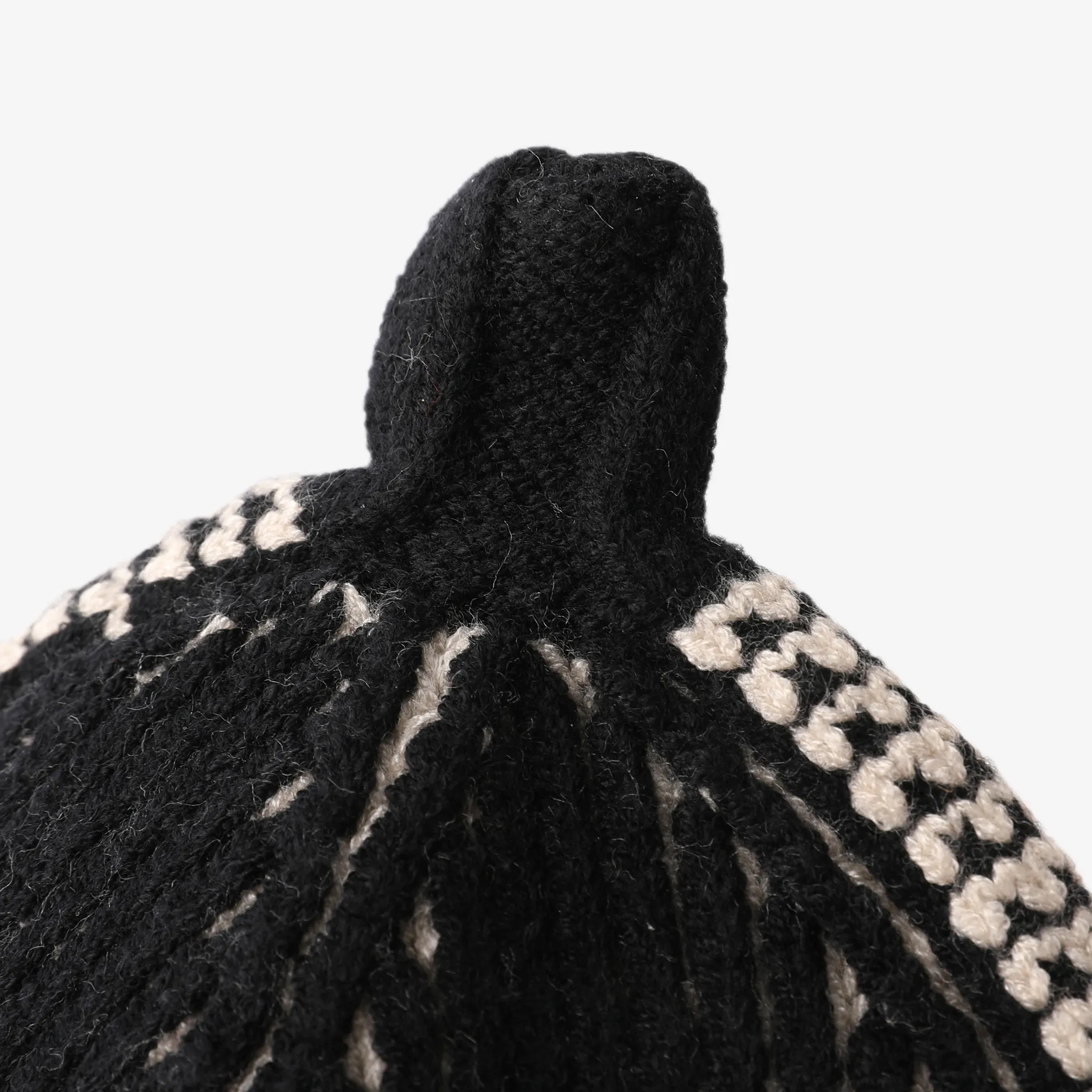 Baby/toddler Fashionable and Versatile letter knitted hat Black image 4