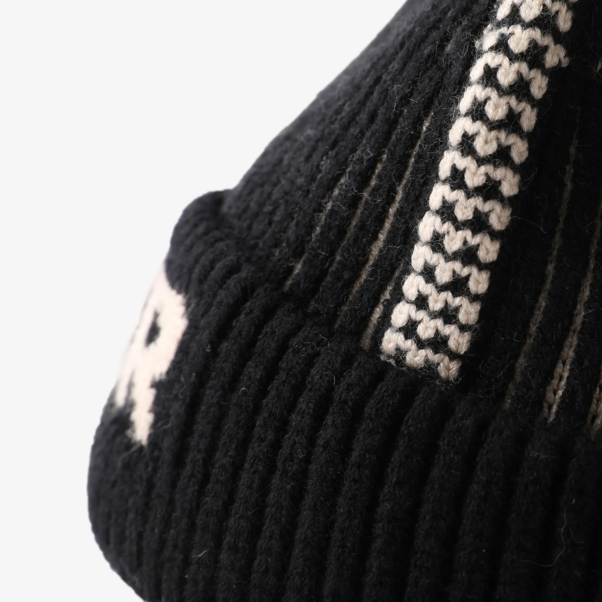 Baby/toddler Fashionable and Versatile letter knitted hat Black image 5