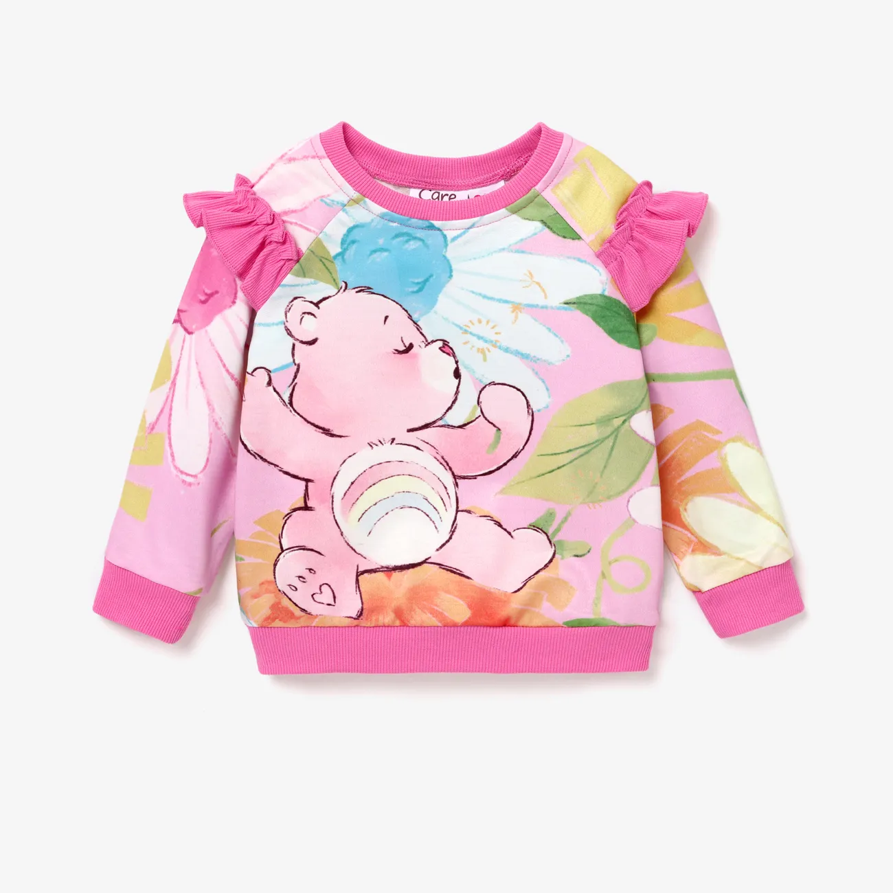 Care Bears Toddler Girl Character Print Pullover Sweatshirt Roseo big image 1