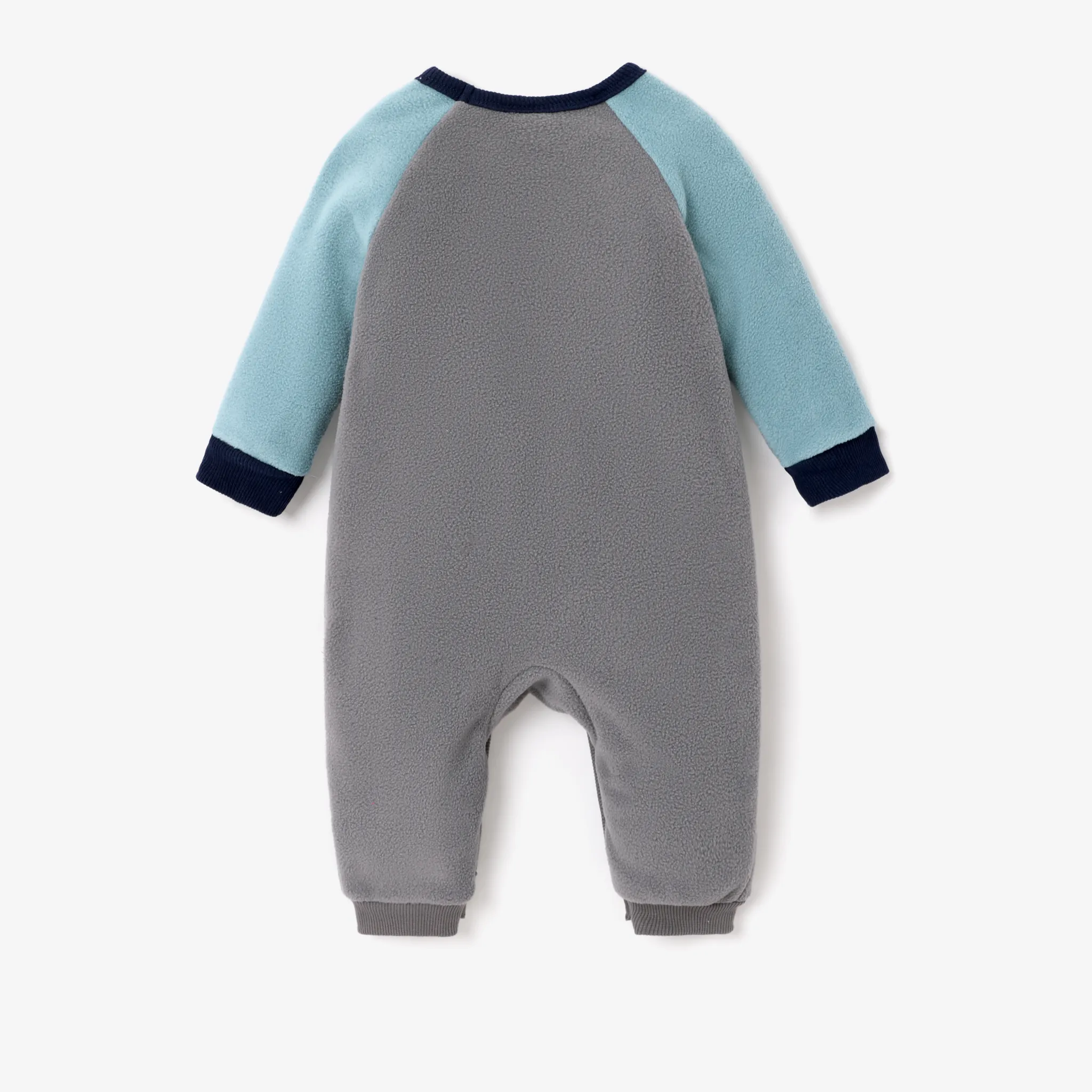 Toka Baby Boy Letter  Pattern Jumpsuit  Grey image 4