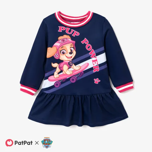 PAW Patrol Toddler Girl Character Print Sporty Style Long-sleeve Dress