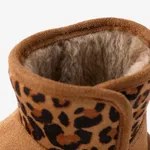 Toddler & Kids Leopard Print Slip-on Fleece Snow Boots  image 4