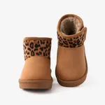 Toddler & Kids Leopard Print Slip-on Fleece Snow Boots  image 2
