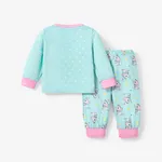 2pcs Baby/Toddler Girl Childlike Elephant Pajama Set  image 2
