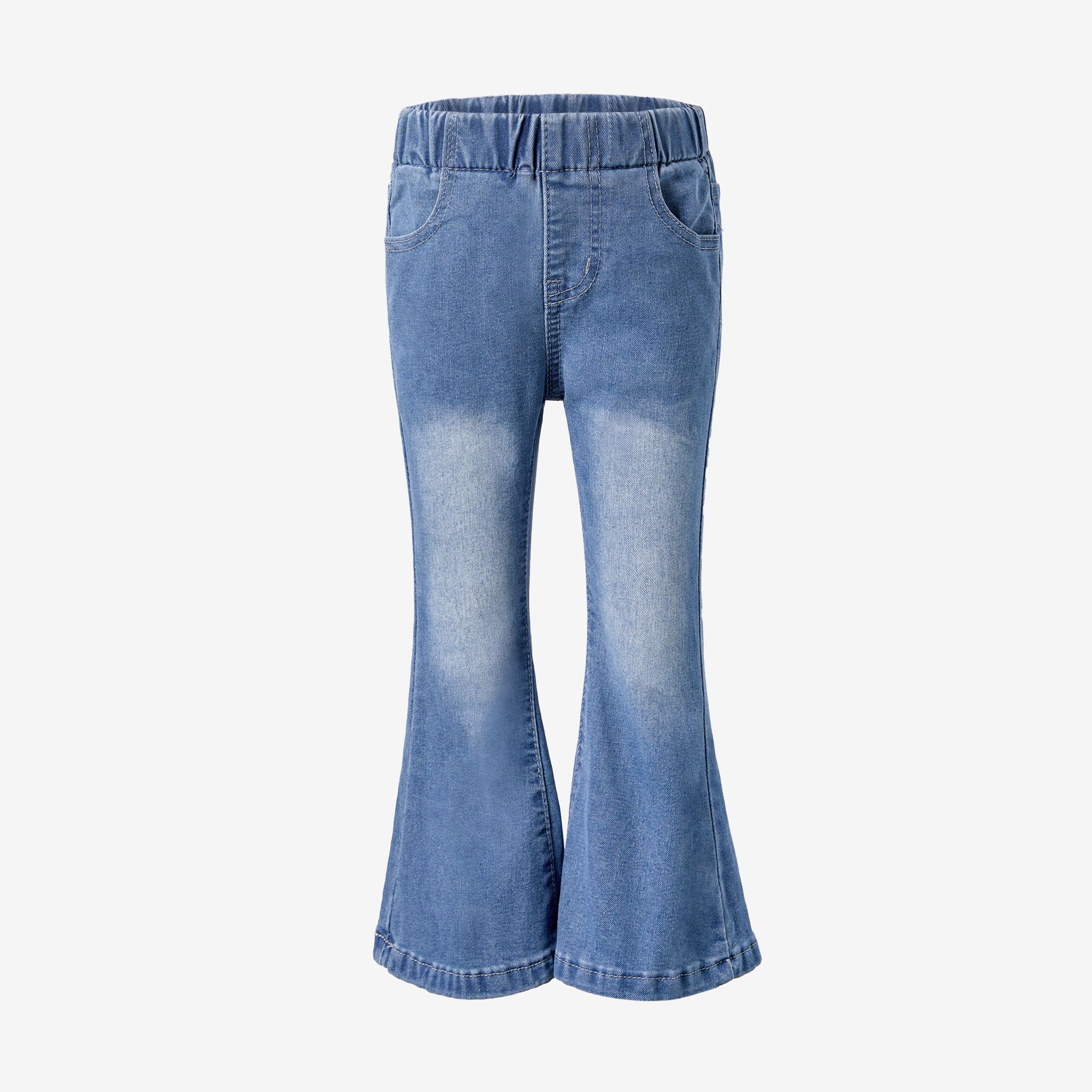 Maman Et Moi Jeans évasés En Coton Bleu/pantalon En Jean