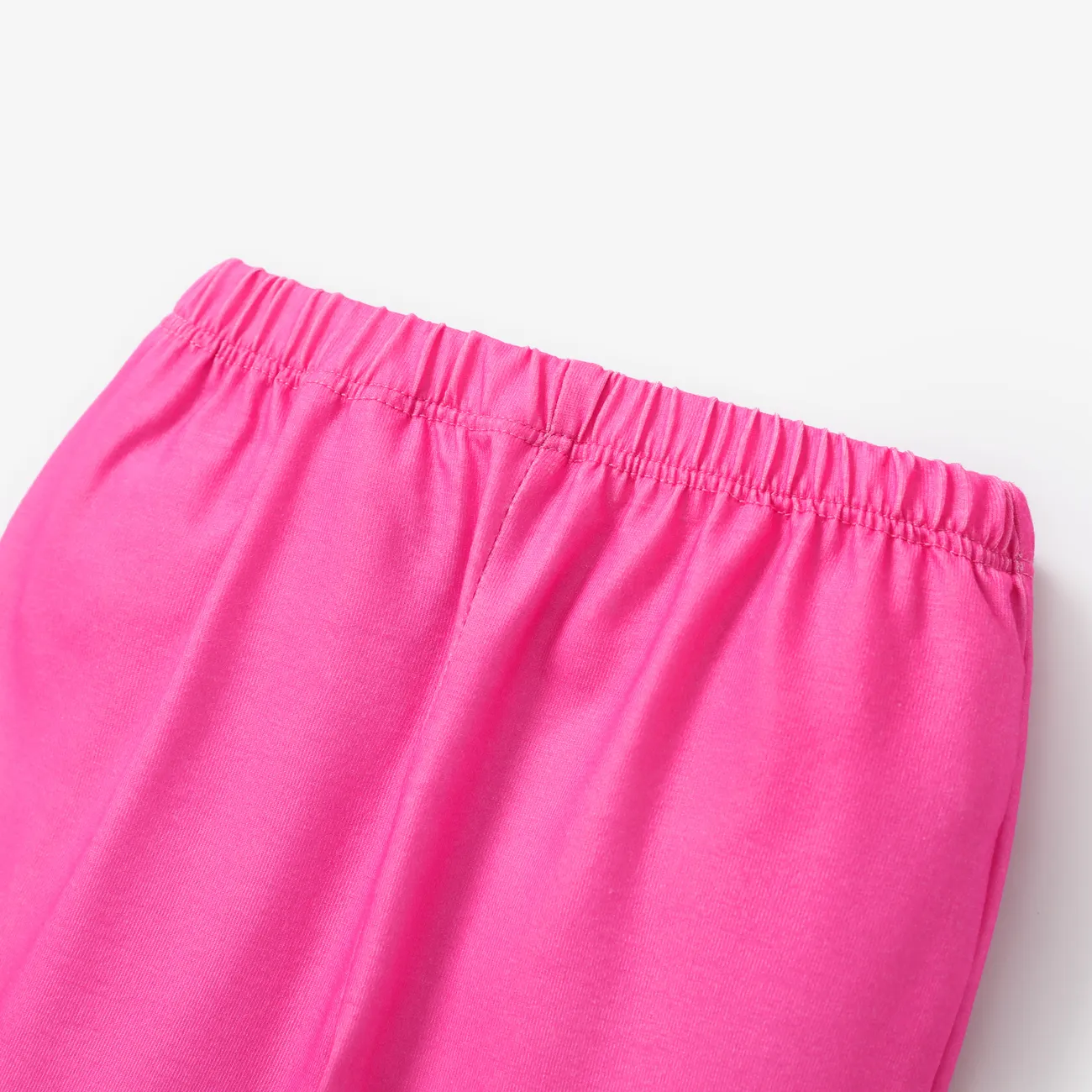 Baby Girl 2pcs Sweet Dog and Rainbow Pattern Pajamas Set Pink big image 1