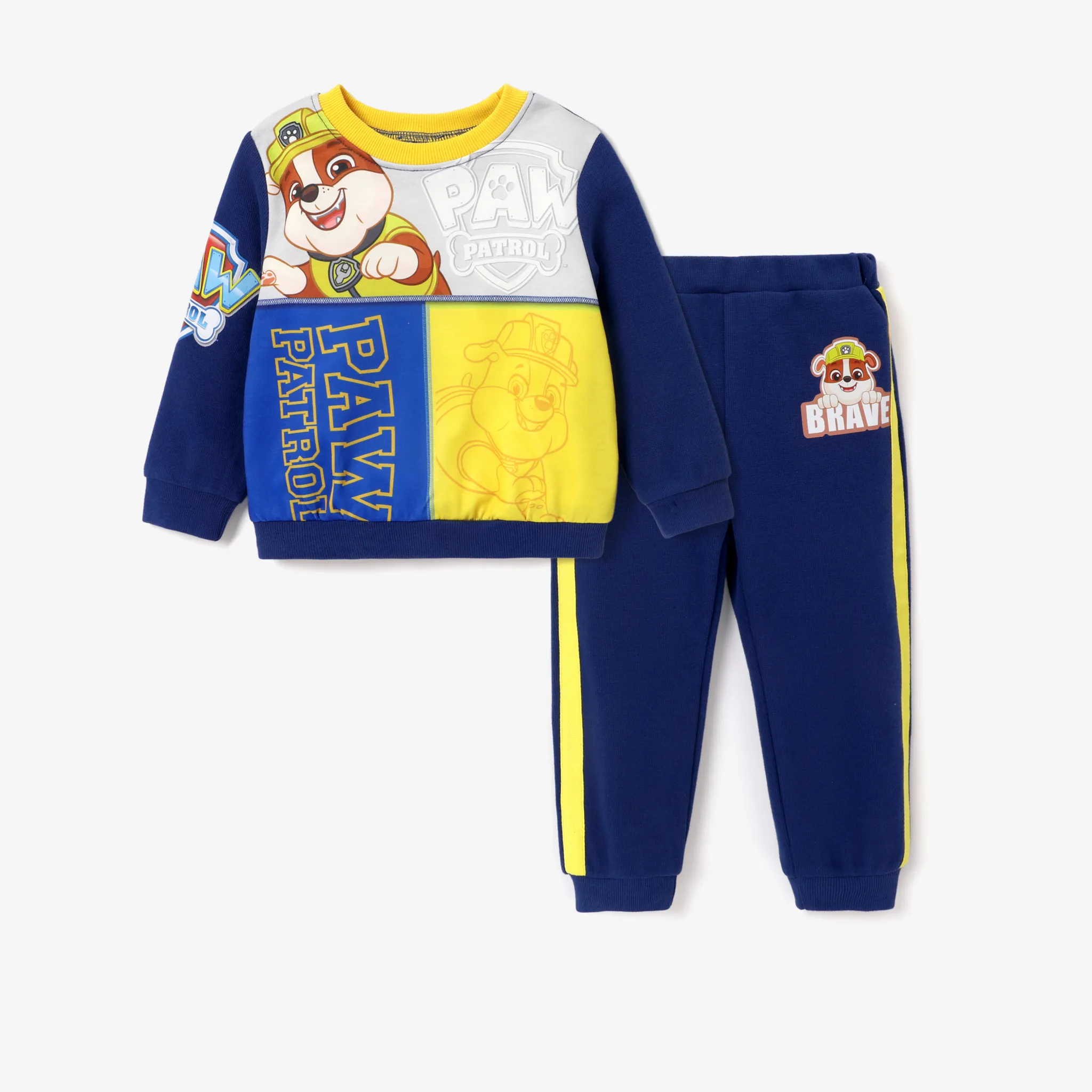 PAW Patrol Toddler Boy Conjunto de Top y Pantalones con Patrón de Letras Gráficas Grandes 