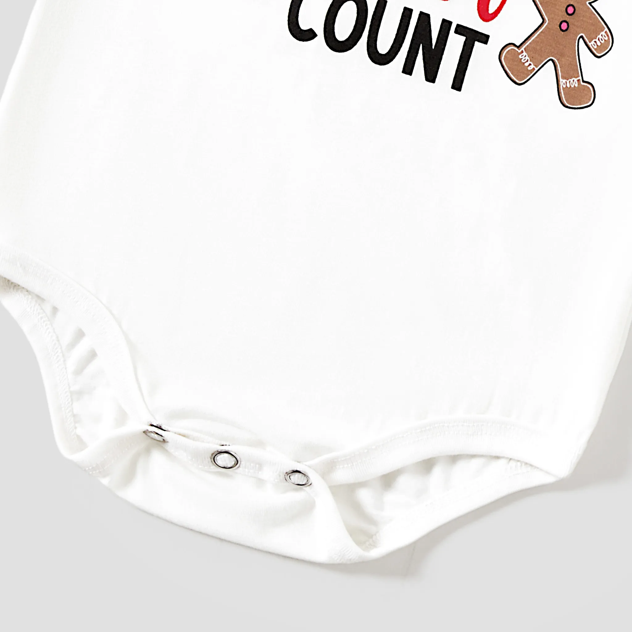Christmas Family Matching Gingerbread Man Print Short-sleeve Pajamas Sets(Flame resistant)  image 5