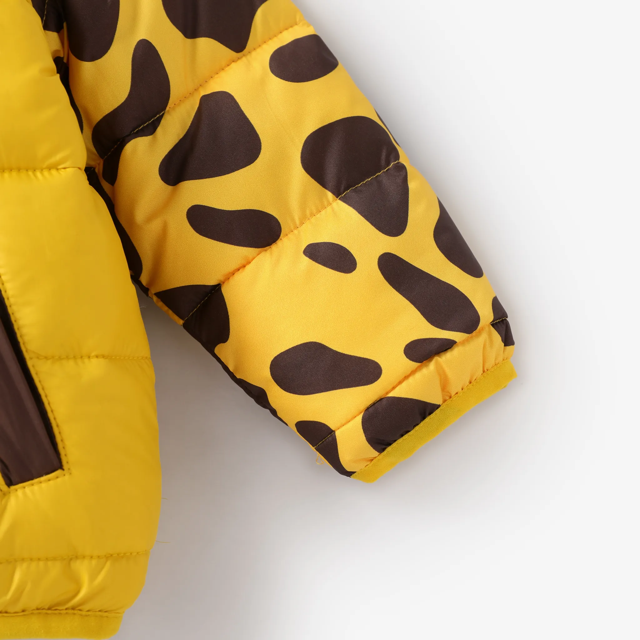 Baby Girl/Boy Giraffe Animal pattern Coat with Fuzzy Hooded  image 6