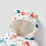 Toddler Girl Childlike Gummy Bear Animal pattern Hooded Cotton Jacket  image 3