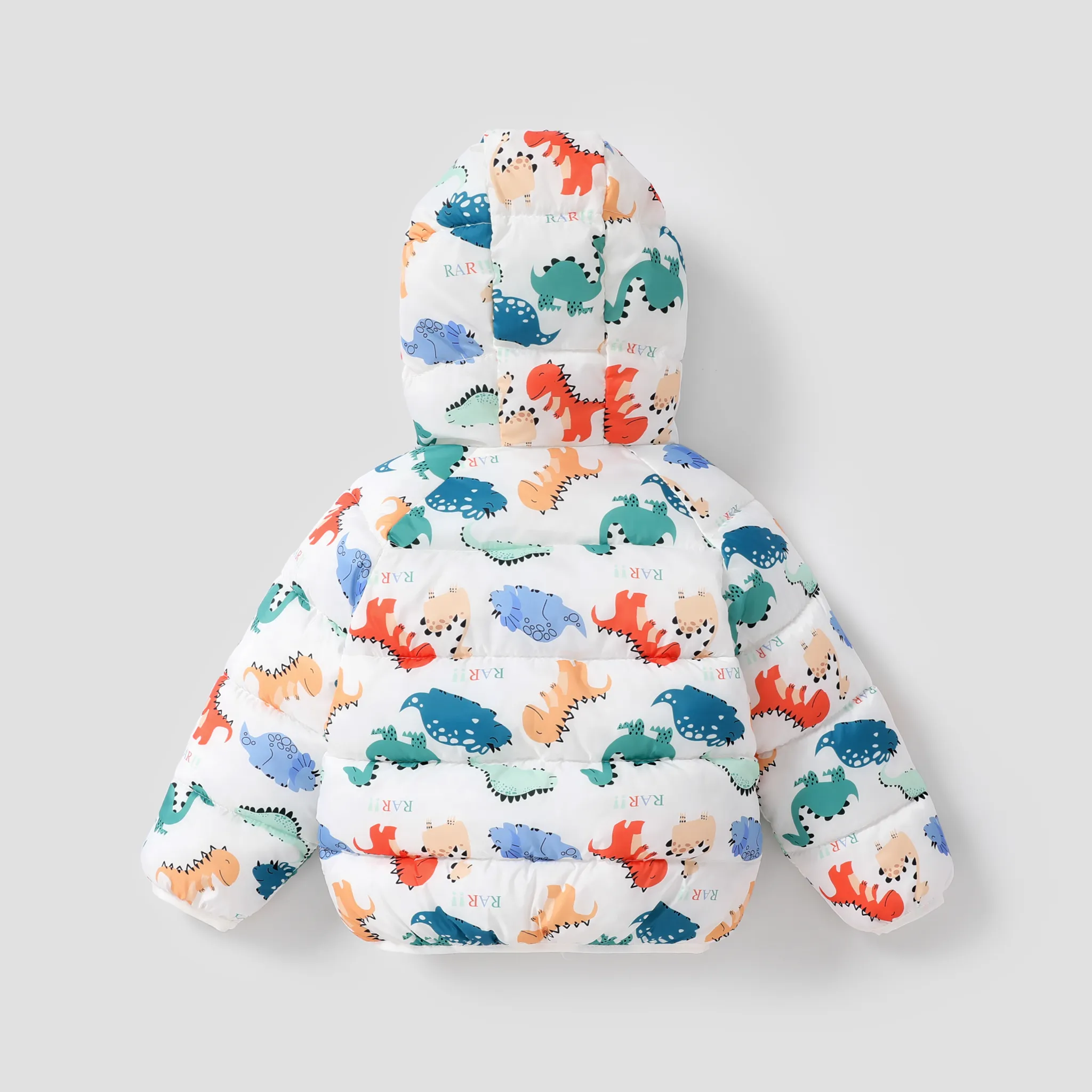 Toddler Girl Childlike Gummy Bear Animal pattern Hooded Cotton Jacket  image 5