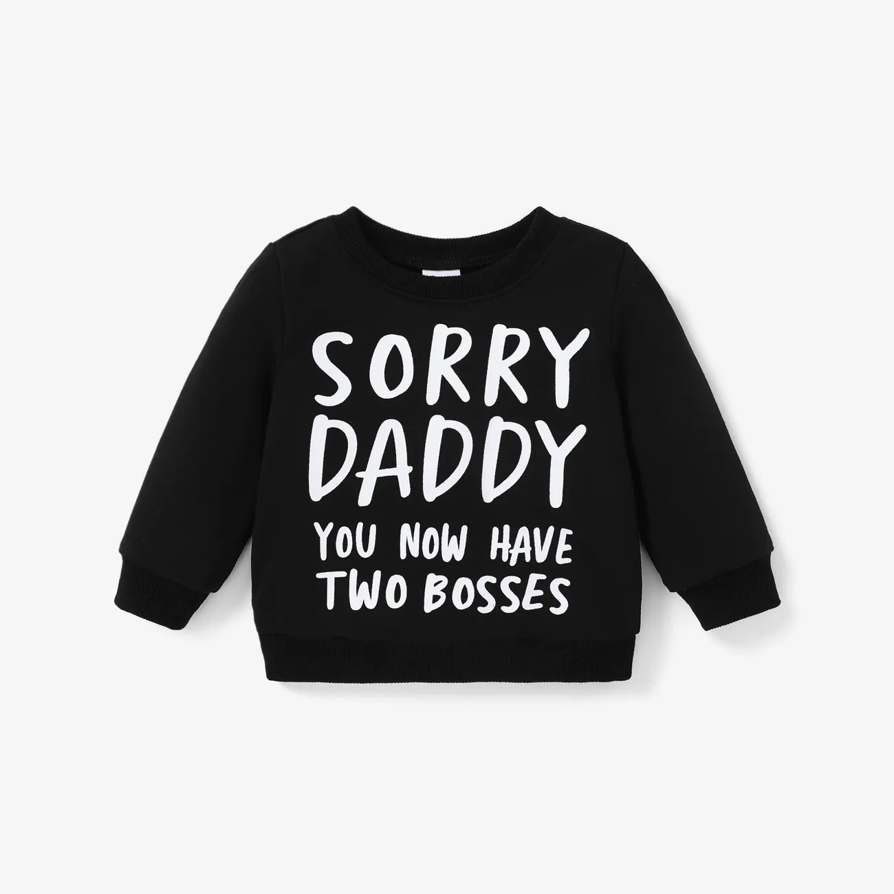 Baby Boy Letter Print Sweatshirt