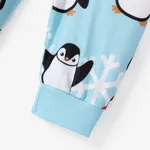 2pcs Baby/Toddler Girl/Boy Childlike Penguin Pattern Pajama Set  image 4
