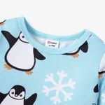 2pcs Baby/Toddler Girl/Boy Childlike Penguin Pattern Pajama Set  image 3