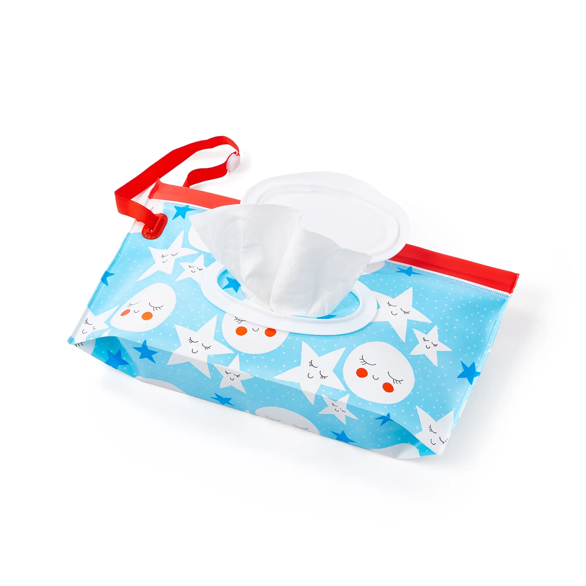 Portable PEVA Flip-top Baby Wipes in Single Pack Color-A