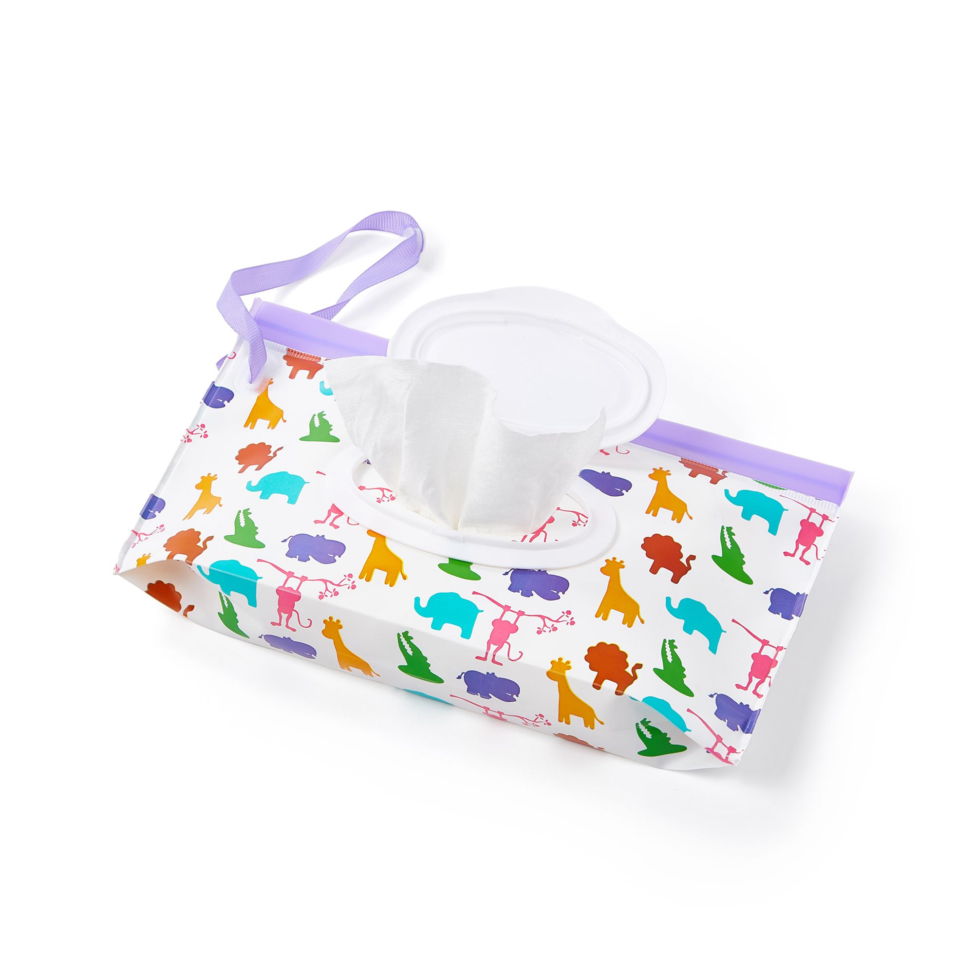Portable PEVA Flip-top Baby Wipes in Single Pack