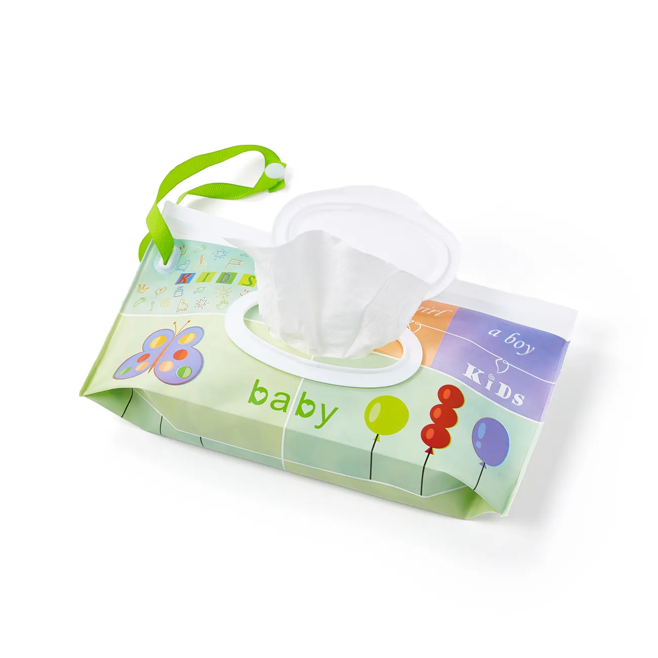 Portable PEVA Flip-top Baby Wipes in Single Pack  big image 1
