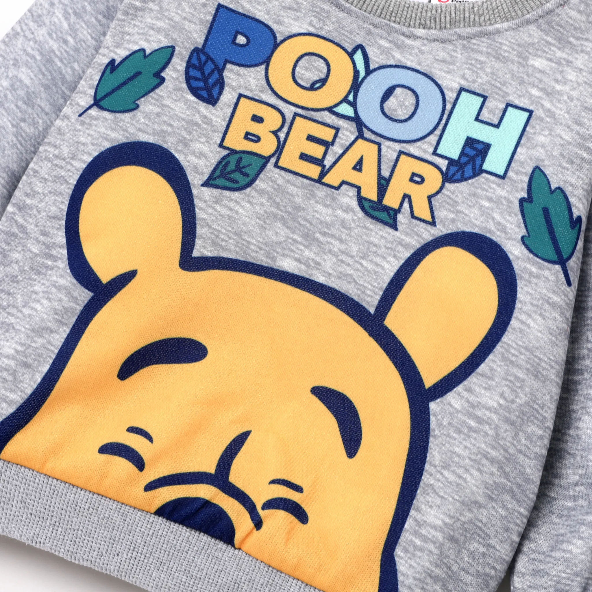 Disney Winnie the Pooh Toddler Boy/Girl Character Pattern Fun Print Sweatshirt or Pants Flecked Grey image 2